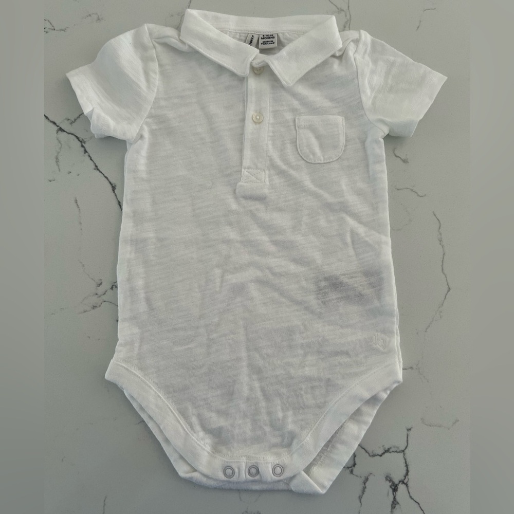 Janie and Jack Collared Slub Bodysuit